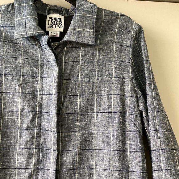 Prairie Underground Index Trench Plaid Coat Jacket - Picture 9 of 12